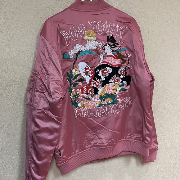 WEIV DOGTOWN EMBROIDERED BOMBER full zip jacket size Small men’s XL womans - Picture 2 of 8